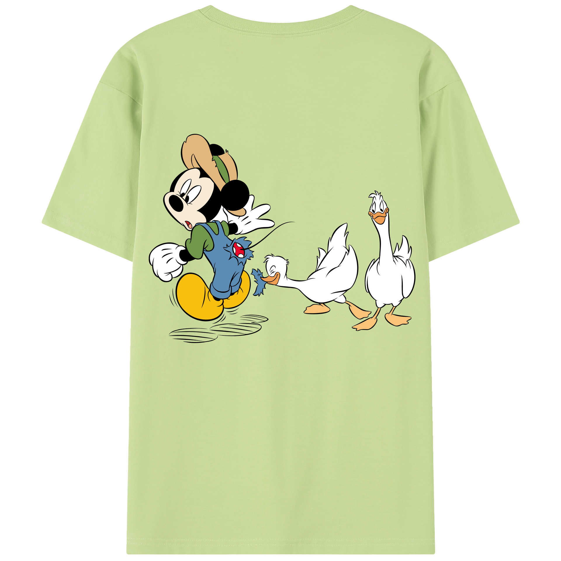 （画像用） ミッキーマウス Mickey Mouse 綿100％半袖Tシャツ（背面プリント）